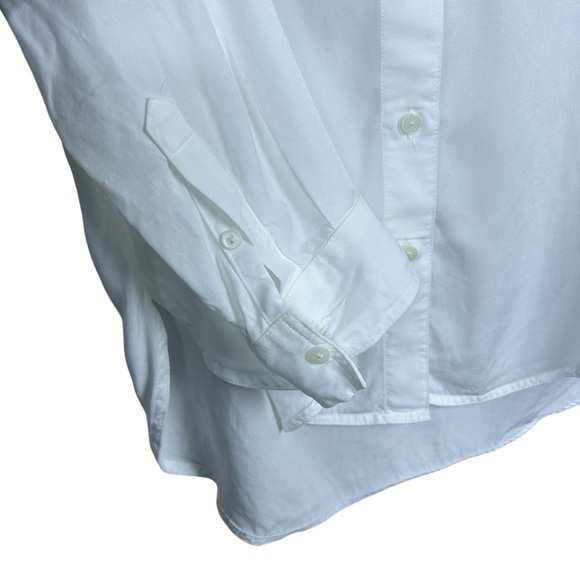 Aritzia Babaton Utility Button Up Shirt XS Drapey Twill QuietLuxury Preppy - Picture 5 of 16